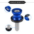 thumbnail image 3 of Unique Bargains 1 Pair Swingarm Spools, CNC Swing Arm Spools Slider Stand Universal for Motorcycle Durable Aluminum Alloy Blue 10mm, 3 of 7