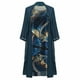 thumbnail image 3 of Vestido largo hasta la rodilla para mujer, vestido sin mangas con estampado Floral de talla grande y chal de gasa de media manga, cárdigan, traje de dos piezas Fridja nalpqowj27591, 3 of 6