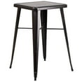 thumbnail image 1 of Pemberly Row 28" Square Metal Bar Table in Black and Antique Gold, 1 of 1