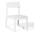 thumbnail image 4 of WestinTrends Paloma Modern HDPE Outdoor Armless Patio Dining Chairs (Set of 2), White, 4 of 15