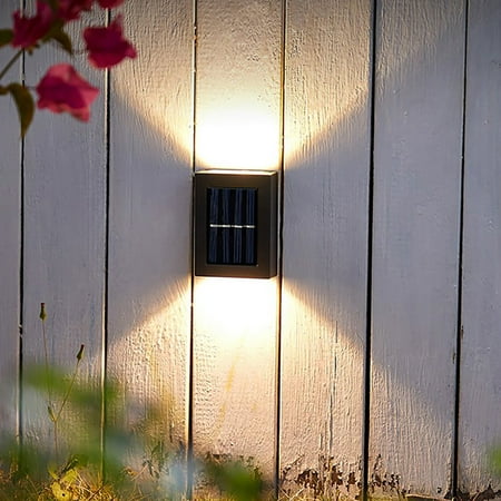 

BadyminCSL Home Appliances Savings and Deals Solar Wall Light Up and Down Glow Wall Light Outdoor Garden Lamp Waterproof（3.15*2.36*0.91Inch）