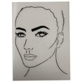 thumbnail image 2 of Tablero reutilizable para practicar pintura facial, plantillas para pintar, salón y Estilo B, 2 of 9