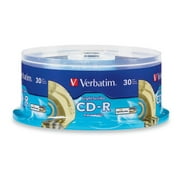 Verbatim 94934 CD Recordable Media, CD-R, 52x, 700 MB, 30 Pack Spindle