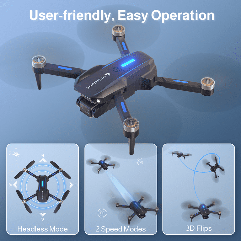 ドローン SNAPTAIN S5C　4-AXIS DRONE Snaptain S5C PRO FHD Drone Tutorial - YouTube