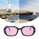thumbnail image 4 of Gafas de sol rectangulares en forma de T de moda callejera, hechas de PC y metal, 4 of 5