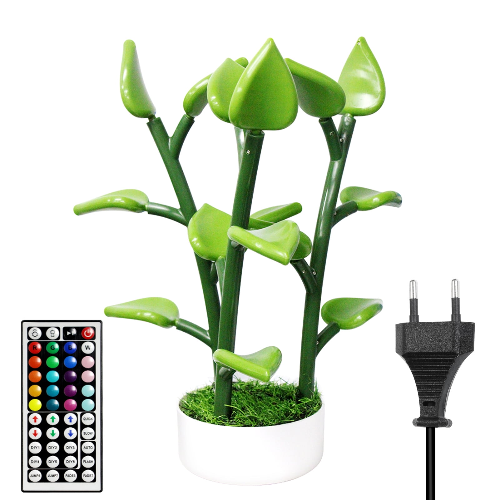 Magical Led Houseplant Decorative Plant Tree Light Lanp MultiColored Remote Control Leds Bonsai