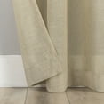 thumbnail image 5 of Archaeo Slub Textured Linen Blend Grommet Top Curtain, 52"x63", Sand, 5 of 8