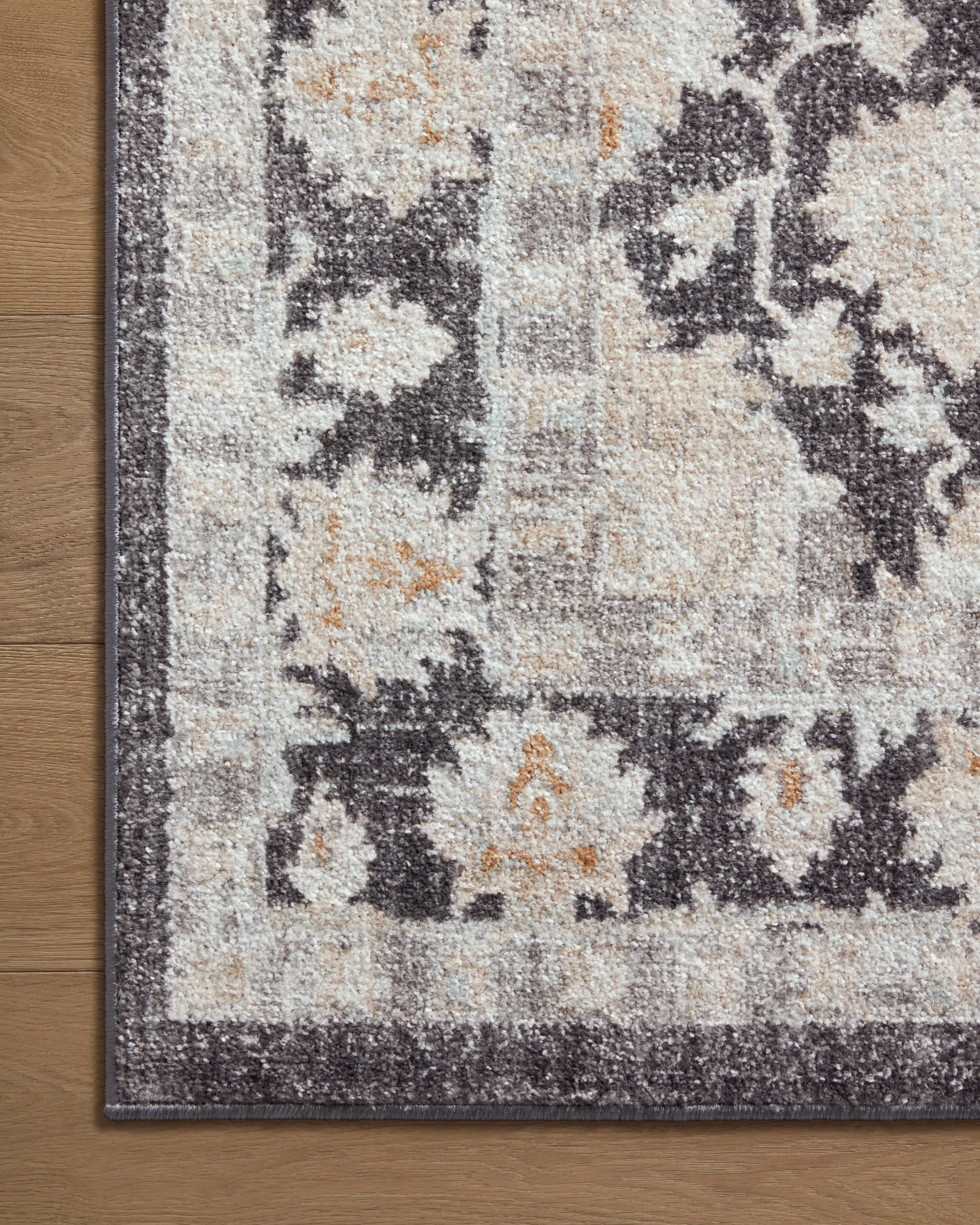 Loloi Monroe Charcoal / Natural 5'-3" x 7'-9" Area Rug