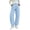 Blue plus size wide leg pants a1, variant on Cagogo Women Plus Size Wide Leg High Waisted Trousers Striped Casual Streetwear Loose Long Pants with Pockets Vacation Travel Work Lounge Fall Winter Clothes, Hot Pink S