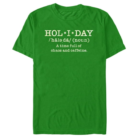 Men's Lost Gods Holiday Definition Graphic Tee Kelly Green Large