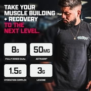 Nutrex Research EAA Hydration | EAAs + BCAA Powder | Muscle Recovery, Strength, Endurance | 8G Essential Amino Acids + Electrolytes | Fruit Punch 30 Servings