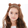 thumbnail image 4 of ManxiVoo Adjustable Animal Ears Headband With Soft Padding For Makeup And Hair Styling Perfect For Daily Use By Women And Teens Brown, 4 of 6