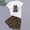 White, variant on Girls Spring Outfits Size 9-10Y Graphic Short Sleeve Round Neck Top and Leopard Print Shorts 2 Piece Girls' Clothing Sets