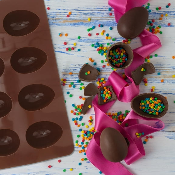 OHOIOLLA Easter Egg Shaped Silicone Mould 1Pcs for Baking Moulds Easy Clean