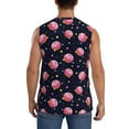 thumbnail image 4 of Fotbe Men's Cartoon Donut Planets Print Men's Sleeveless Muscle Tank Tops Casual T-Shirts for Gym Workout Beach-XX-Large, 4 of 8