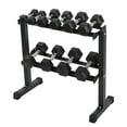 thumbnail image 5 of HolaHatha 5, 10, 15, 20, and 25 Pound Rubber Encased Weight Set with Rack, 5 of 11