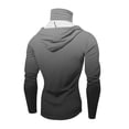 thumbnail image 4 of Domuza Upf 50 Sun Protection Hoodie Shirts Men Long Sleeve Gradient Color T Shirts 2026 Summer Outdoor Fishing Hiking Spf Rash Guard Tops with Mask Light Green XL, 4 of 4