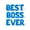 Blue, variant on Letter Balloons - BEST BOSS EVER 16" Inch Alphabet Letters Foil Mylar Balloon Boss Day Party Banner (Black)