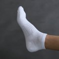 thumbnail image 3 of Men Foot Socks Outdoor Hosiery Sport Socks All-matching Sweat Absorption Breathable Ankle Socks Solid Color Casual Short Socks, 3 of 5