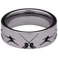 thumbnail image 4 of Fencing Tungsten Carbide Ring, 4 of 9