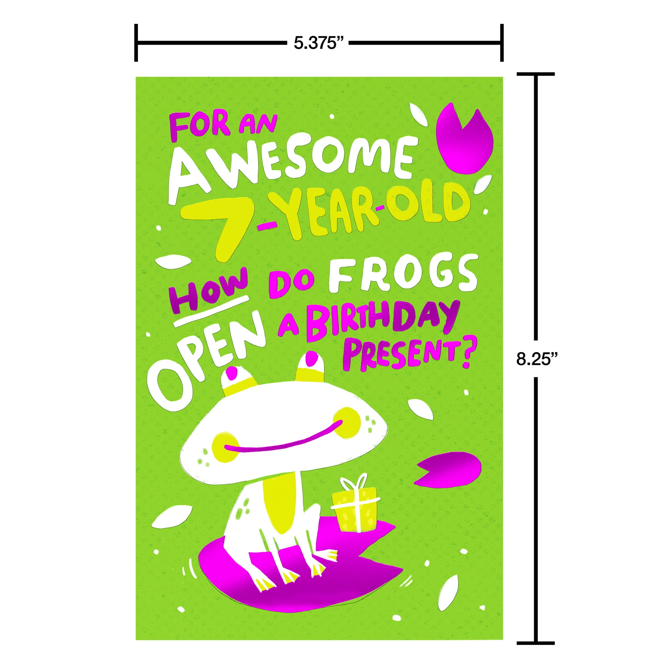 American Greetings 7th Birthday Card for Kids (Hoppy Birthday)