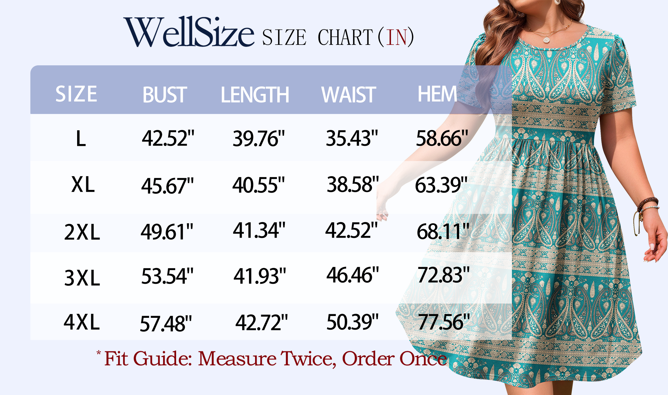 WellSize Summer Plus Size Floral Midi Dress photo 7