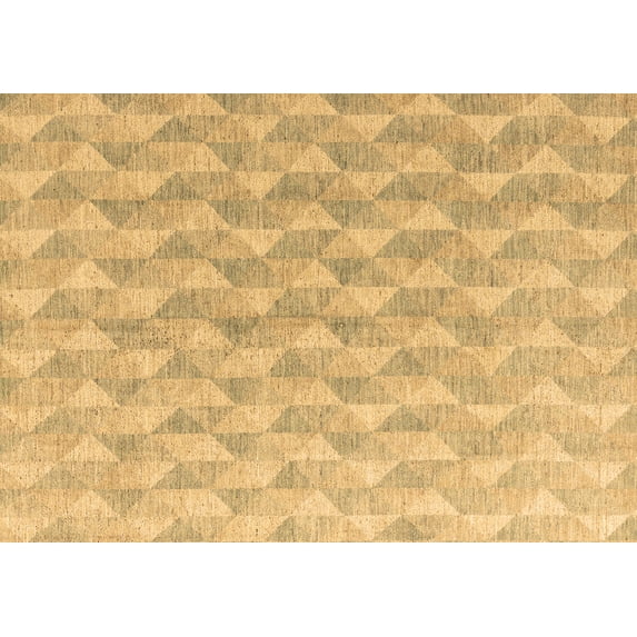 Ahgly Company Indoor Rectangle Abstract Brown Modern Area Rugs, 8' x 12'