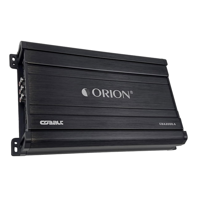 Orion Cobalt Series CBA2000.4 Amplificador de alta eficiencia de 4 canales Clase A/B para audio estéreo de coche - 2000 W de alto rendimiento, 2/4 ohmios estable, paso bajo/alto ajustable, refuerzo de