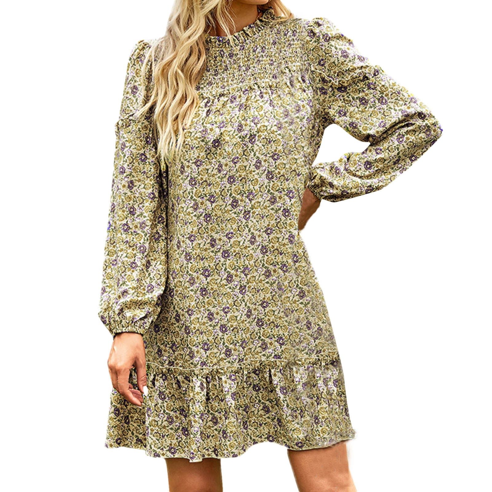Womens Sweater Dress Womens Long Sleeve Fashionable Solid V Neck Knit