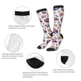 thumbnail image 3 of Naloa rock Skull record Retro Thigh High Socks Extra Long Stretchy Sock Women Over Knee High Opaque Stocking Daily Wear, 3 of 6