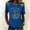 Blue, variant on 250th Anniversary T-Shirt for Women - We The People 1776-2026 Patriotic Top - Star Print Raglan Sleeve Casual Tee - USA Independence Day Graphic Blouse Royal Blue M