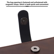 Arcticwind Single Shoulder Crossbody Bag PU Leather,Men's Single Shoulder Bag,Daily Commuting Shoulder Bag,Multiple Pockets Handbag Business Outdoor,large capacity with Adjustable Straps