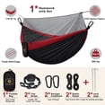 thumbnail image 2 of Hamaca de camping Qevooon con mosquitera doble, 300 x 200 cm, 2 of 6