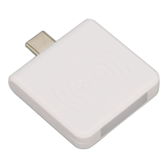 Lector de tarjetas de teléfono móvil Bling Bling Tipo C RFID 125 KHz color blanco