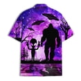 thumbnail image 4 of Retro Galaxy UFO Alien Bigfoot Hawaiian Shirt For Men Sasquatch Mens Hawaiian Shirts Short Sleeve Button Down Shirt Men, 4 of 7