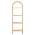 thumbnail image 2 of Maklaine Contemporary 72" Tall Narrow Arched Bookshelf in Natural, 2 of 9