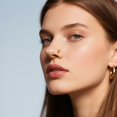thumbnail image 3 of Hearth & Gear Non Piercing Nose Clip Sparkling Rhinestone Nose Ring Jewelry For Girls Nose for Non Nose Small Stud Nose Rings for Women Nose Hoop Piercing Jewelry Nose Stud 18g Stainless Steel Nose, 3 of 3