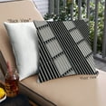 thumbnail image 1 of Ahgly Company Abstract Stripe Pattern Outdoor Throw Pillow, 18 inch by 18 inch, 1 of 6