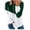 Green, variant on Viikei Zip Up Hoodies for Women Sweatshirt for Women Women's Color Panel Large Split Loose Long Sleeve Hoodie
