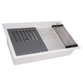 thumbnail image 5 of Ruvati RVG1631WH 31 in. Epi Cube Granite Composite Workstation Drop in Top Mount Kitchen Sink, Matte White, 5 of 7