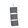 thumbnail image 3 of Colgador de puerta, cesta colgante tejida con ganchos para cocina, cesta decorativa de pared. Gris, 3 of 5