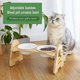 thumbnail image 2 of Pet Bowl For Cats And Small Dogs Puppy Cat Dog Food Water Bowl Wooden Stand Feeder Raised Ceramic Dish Pet Products Supplies, 2 of 4
