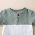 thumbnail image 6 of YunPes Baby Boy Summer Outfits Henley Shirt Soft Pocket Short Sleeve Tops & Shorts Sets Toddler 3 6 12 18 Months 2T Clothes, 6 of 9