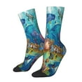 thumbnail image 2 of Junzan Sea World Mens Funny Socks For Men Women Colorful Fun Novelty Crew Patterned Socks, 2 of 9