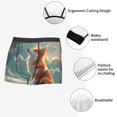 thumbnail image 3 of Balery Starry Sky Cloud Fox Calzoncillos bóxer para hombre, ropa interior de algodón suave y transpirable con cinturilla de nailon-Medium, 3 of 5