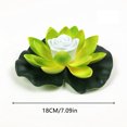 thumbnail image 3 of Luces Led LED impermeable flotante Lotus luz flor lámpara estanque piscina decoración (verde), 3 of 3