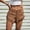 Brown, variant on Women's Faux Suede Fringe Shorts – High Waist with Zipper Button Closure, Solid Color Boho Summer Shorts Brown,L