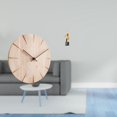thumbnail image 2 of Reloj de pared de madera, escultura artística decorativa creativa, regalo, figura de resina abstracta silenciosa sin para decoración de oficina, 2 of 8