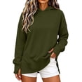 thumbnail image 2 of Hurxie Womens Oversized Hoodies Crewneck Sweatshirts Pullover Sweatshirts with Thumb Hole,Y2k Clothes,Fall Fashion Hooded, 2 of 6
