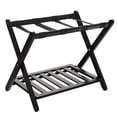 thumbnail image 2 of Semiocthome Wood Folding Luggage Rack with Shelf, Espresso Finish, 2 of 7